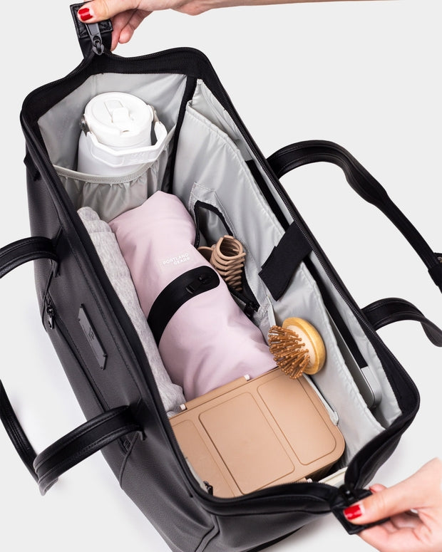Cascade Tote - Black Leatherlite