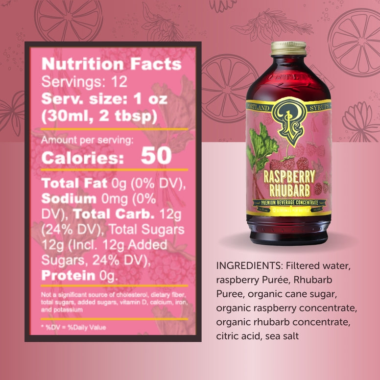 Raspberry Rhubarb mixer