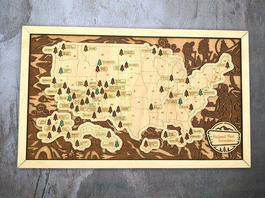 National Parks Tracking Map