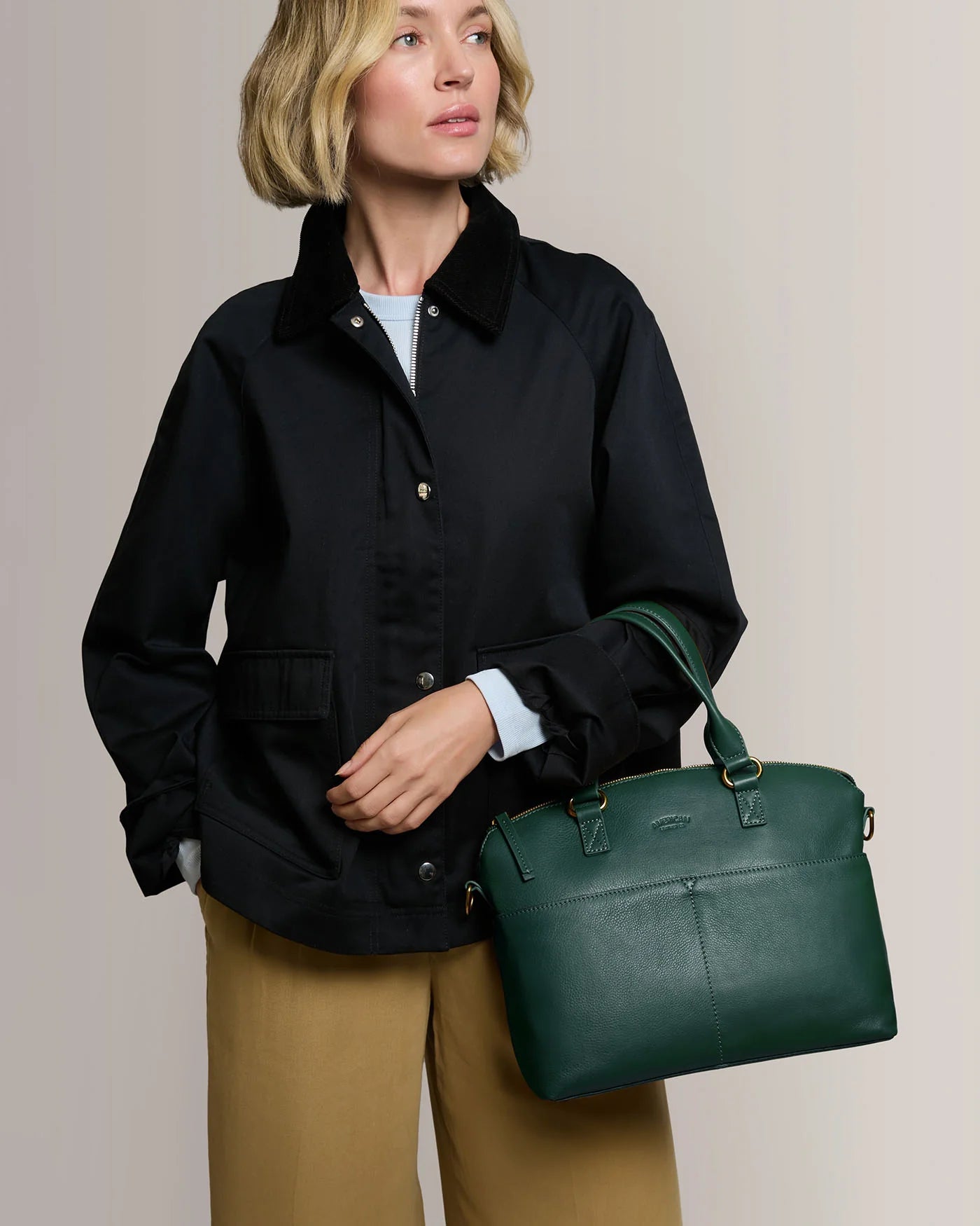 Carrie Dome Satchel, Hunter Green
