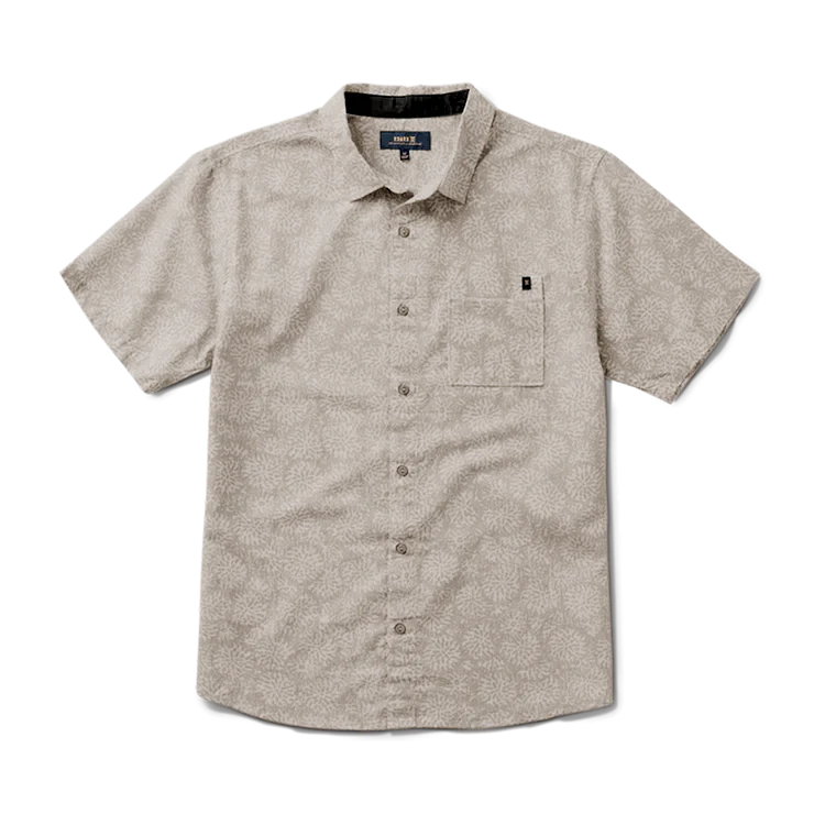 Journey2 Short Sleeve Button Up Shirt, Ghost Grey