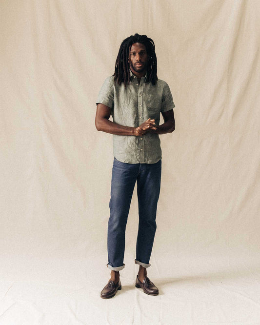The Short Sleeve California, Cilantro Hemp