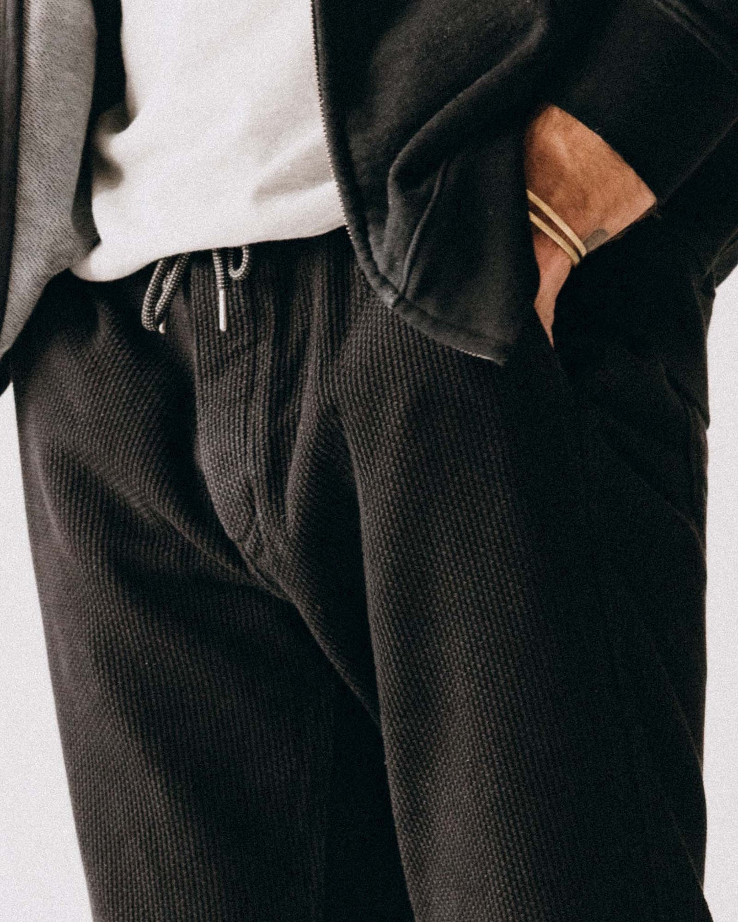 The Après Pant, Black Indigo Sashiko