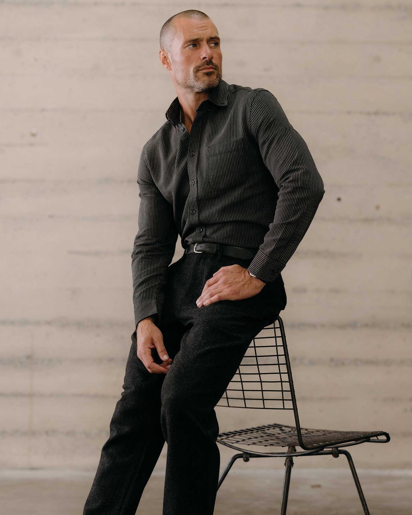 The Jack Shirt, Roped Black Indigo