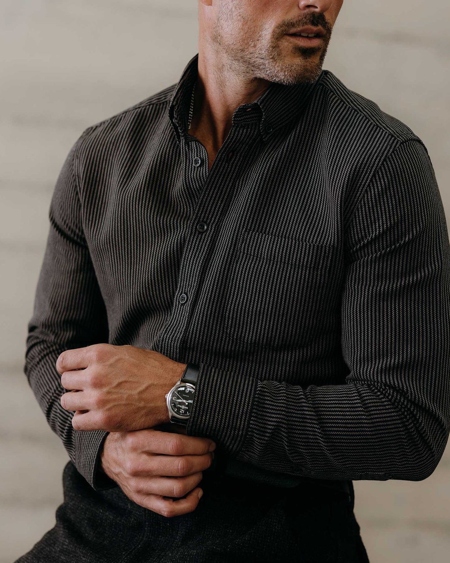 The Jack Shirt, Roped Black Indigo