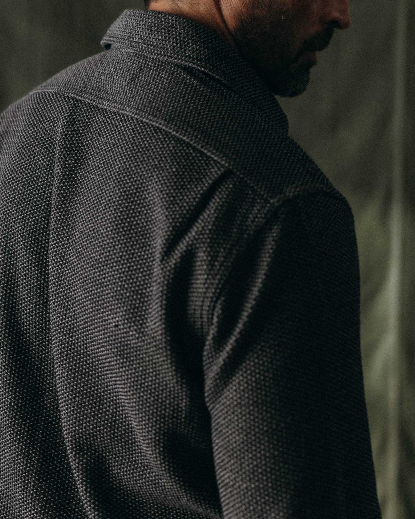 The Utility Shirt, Charcoal Sashiko