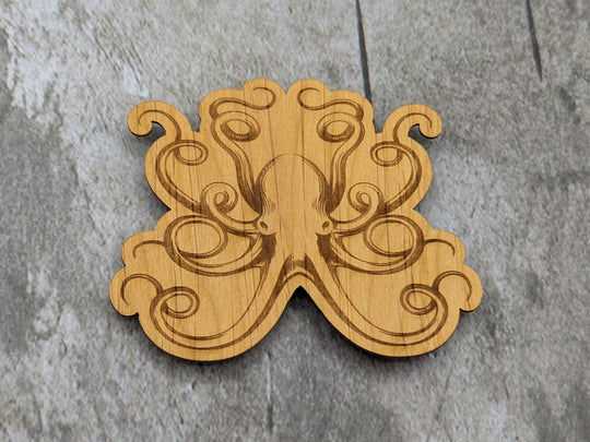 Octopus Wood Sticker