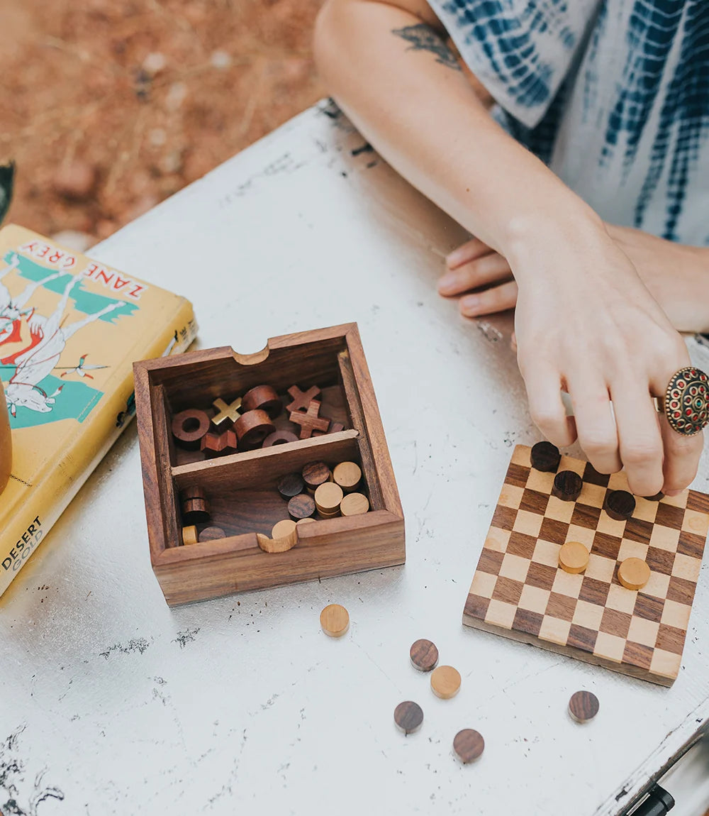Checkers and Tic Tac Toe Game