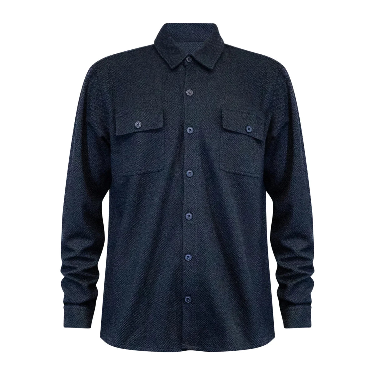 Navy Waffle Knit Shacket