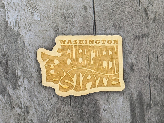 Evergreen State Wood Sticker