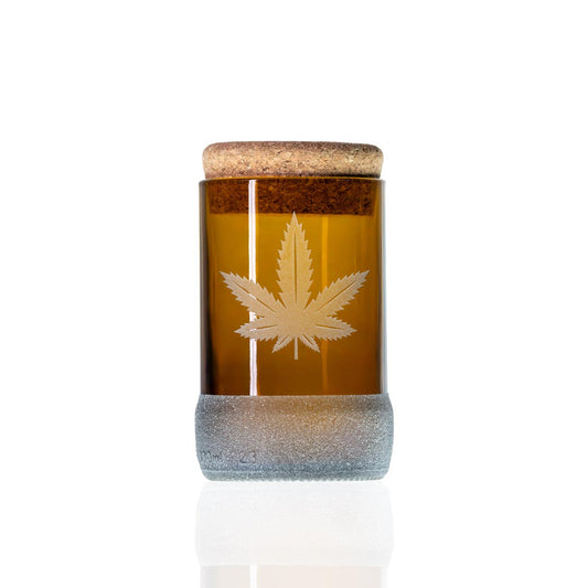 Twice Around Glass Container, Go Green
